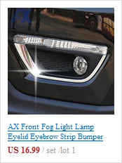 AX передний противотуманный светильник, лампа для век, лента для бровей, бампер, хромированная крышка, накладка, молдинг, автомобильный Стайлинг, защита для Jeep Compass