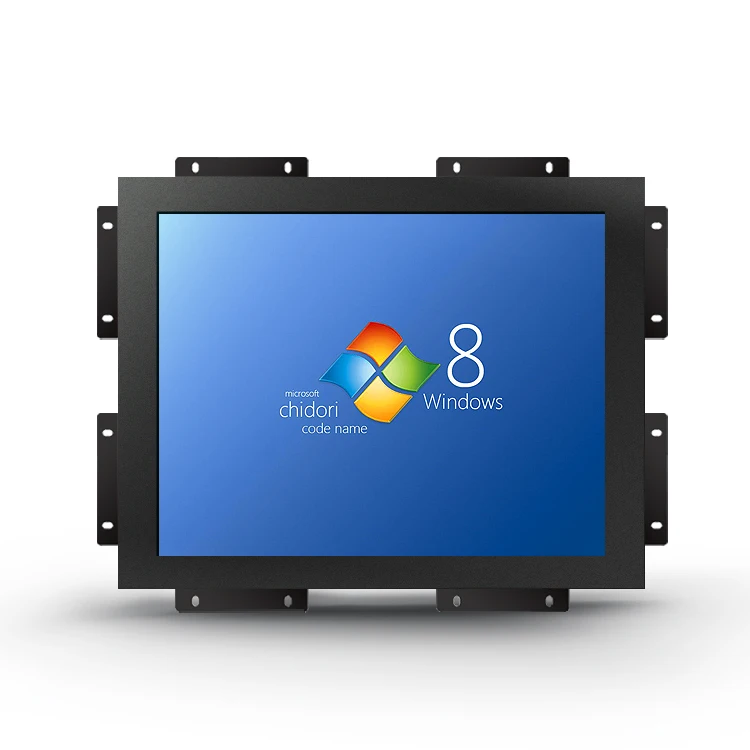 

12-дюймовый экран с защитой от солнечного света IP65, монитор, встроенный промышленный сенсорный экран с открытой рамкой и интерфейсом VGA HDMI