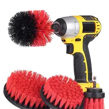 4 шт электрическая щетка щетки для Ванная комната дрель скруббер щетка для чистки Аккумуляторная дрель комплект крепления Мощность скраб-щетка