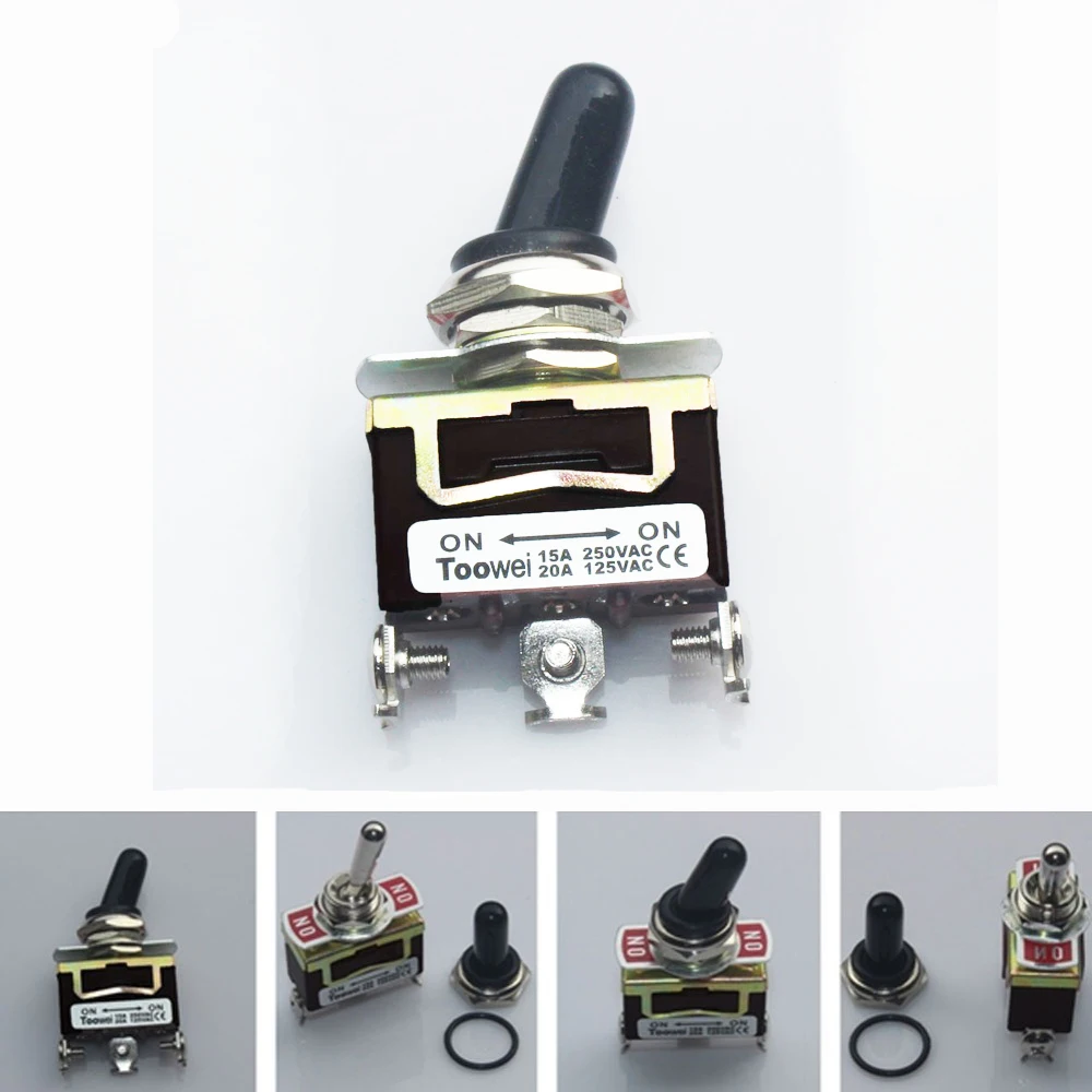 Rocker Toggle Switch SPDT 3Pin 3 Screw Terminal Heavy Duty 20A 125V