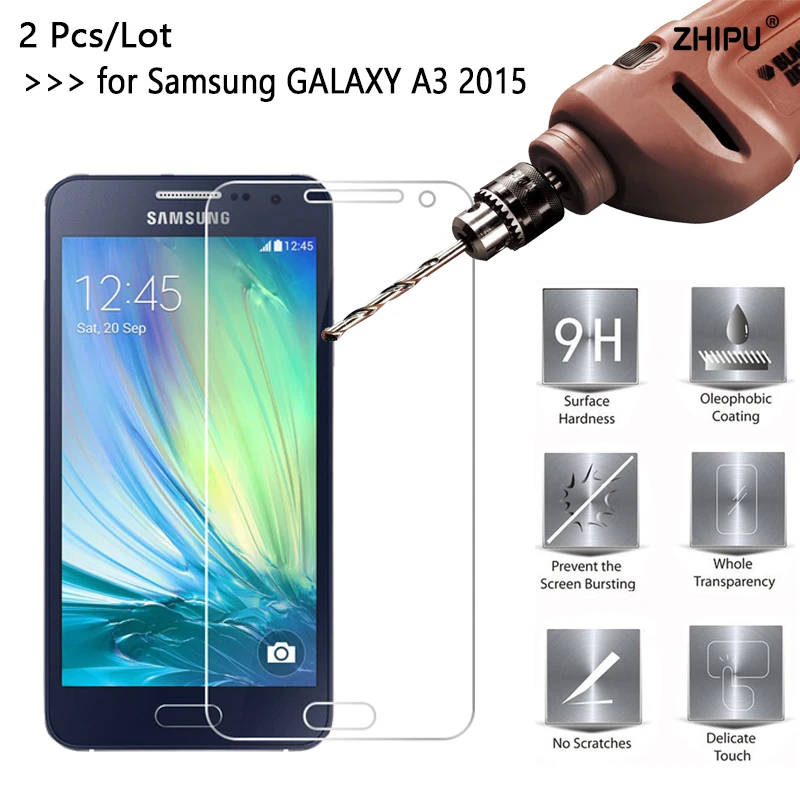 2 шт./лот 2.5D 0 26 мм 9H закаленное стекло премиум класса для Samsung GALAXY A3 2015 A3000 A300 SM A300F
