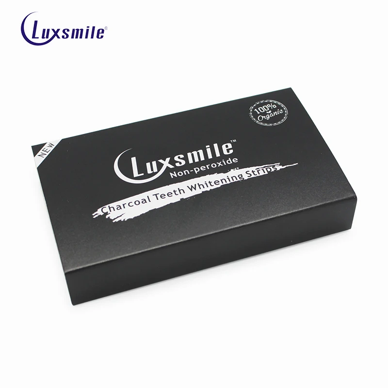 

Luxsmile Charcoal Teeth Whitening Strips Dental Material 3D White Tooth Whitening Strips Tanden Bleken Beautiful Smile Dropship