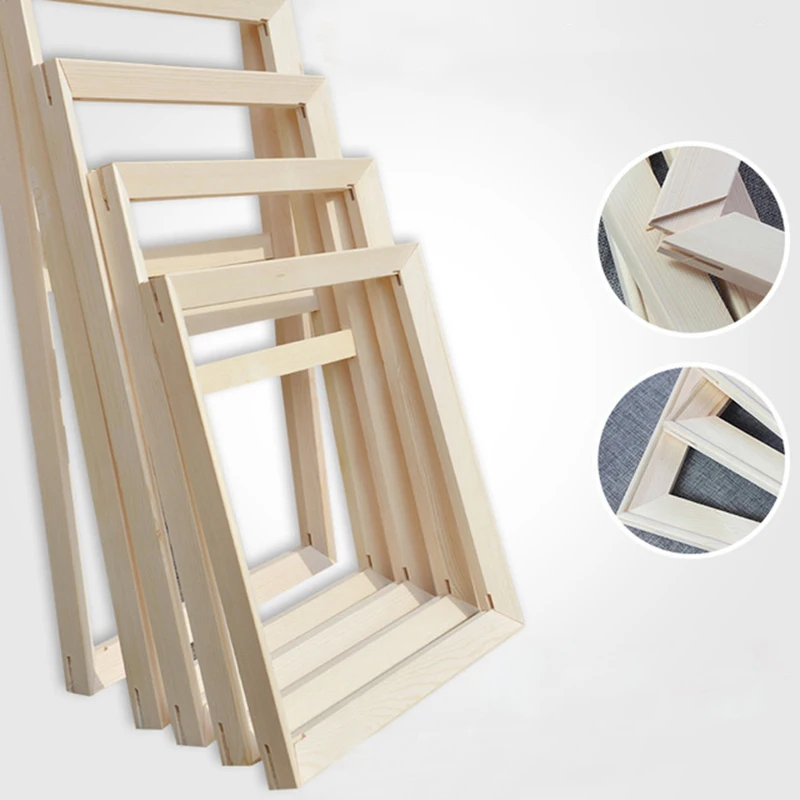 

Wood frame for canvas oil painting Factory Price Wood frame for canvas oil painting nature wood DIY frame picture inner frame