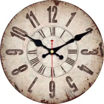 

Arabic Numerals Abstract Style Round Wall Clock for Home Office Cafe Decoration,Silent Wooden Cardboard Clock Drop Shipping