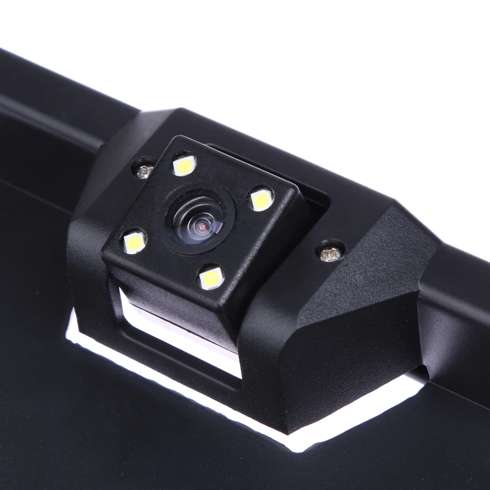 Anti-jamming Voiture European License Plate Frame W/ 140 Degree Car Rear View Camera Auto Parking Assistance car styling