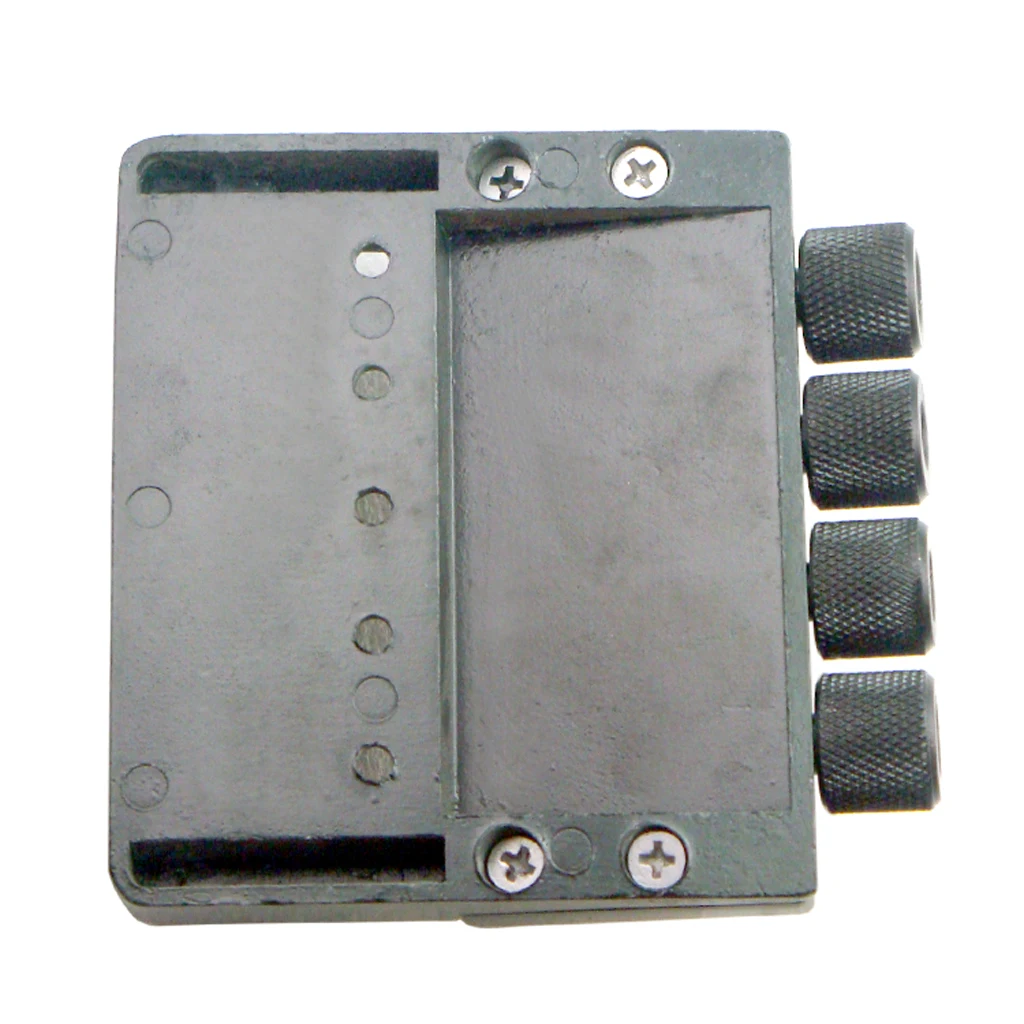 Black 4 String Bass Tailpiece Bridge System Saddle Headless Electric Bass Parts Accessory
