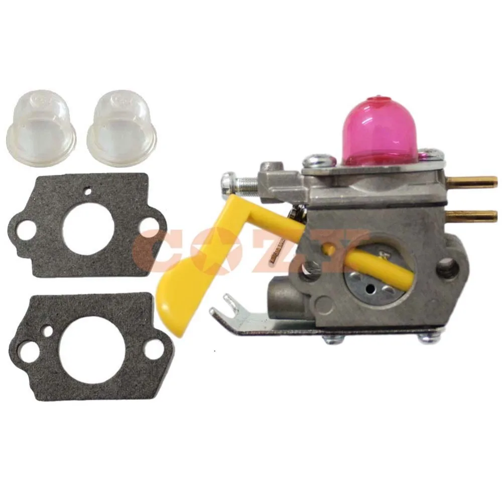 Carburetor Carb + Gasket + Primer bulb for Husqvarna Craftsman Poulan
