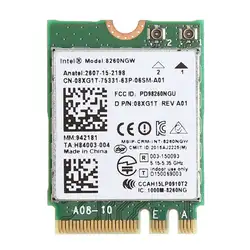 Dual Band 867 M 2,4 + 5G Bluetooth V4.2 беспроводной WiFi WLAN карта для Intel 8260 8260NGW переменного тока DELL 08XJ1T