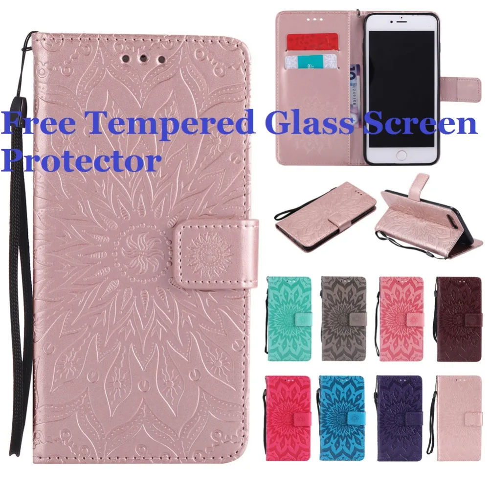 For Apple iPhone 7 8 Plus Premium PU Leather Folio Case w/ Wallet Card Holder Kickstand Phone Shockproof Cover Cases | Мобильные