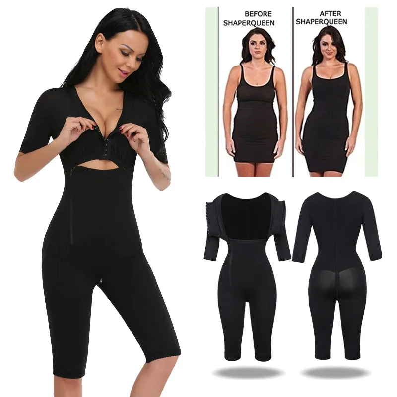 

Miss Moly Full Body Bum Waist Leg Bust Waist Trainer Slim Shaper Underwear Seamless Butt Lifter Fajas Bodysuit Black S-3XL