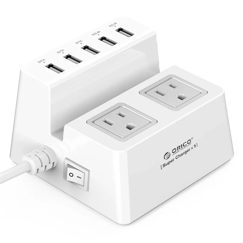 Смарт розетка ORICO Power Strip для зарядки настольного зарядного устройства с 2