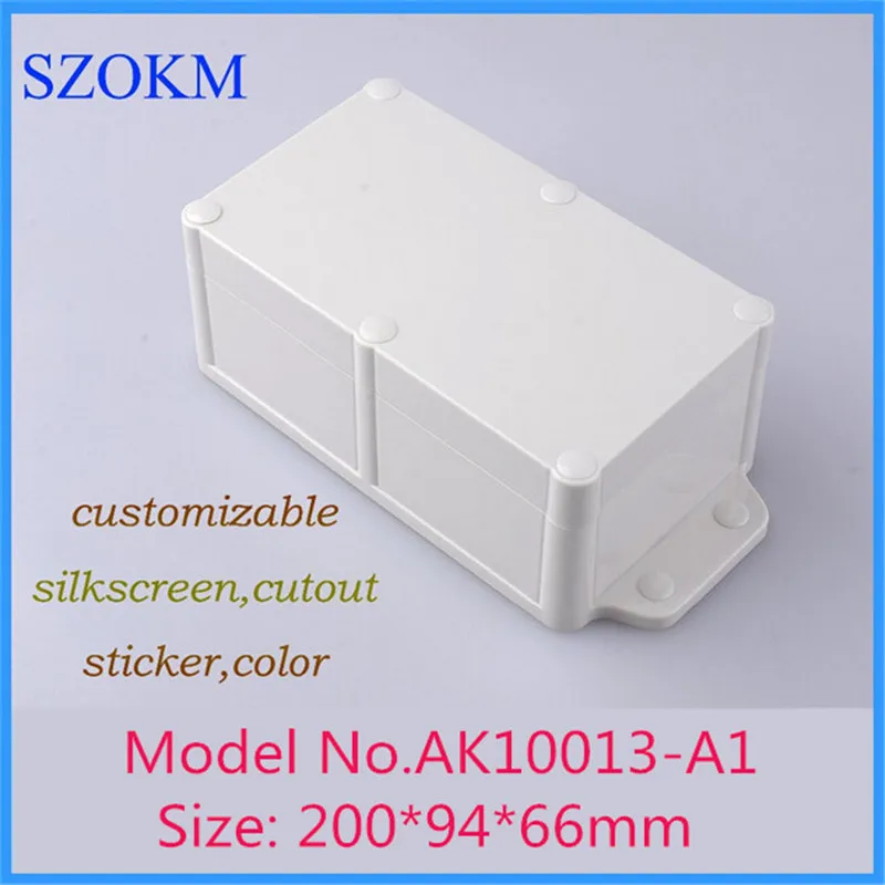 

200*94*66mm szomk electronics enclosure waterproof enclosure (1 pcs) plastic outdoor electrical junction box