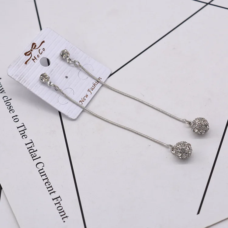 Fashion Ball Long Earrings for women