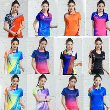 Рубашка на заказ! Новинка, женская футболка для бадминтона/тенниса, Спортивная футболка для настольного тенниса, одежда для поезда, женская футболка для пинг-понга/тенниса