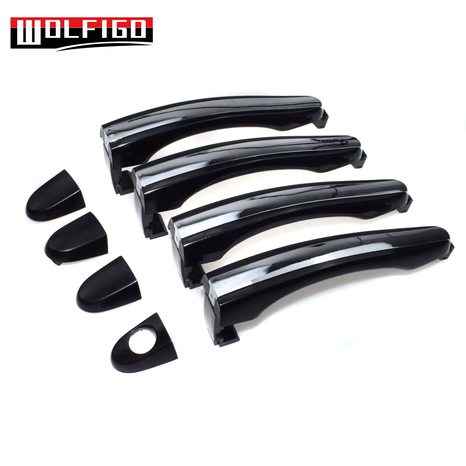 

WOLFIGO 2PCS / 4PCS Exterior Door Handles Front Rear Left Right Fit Hyundai Azera 2006-2011 826513L000, 826523L000,836523L000