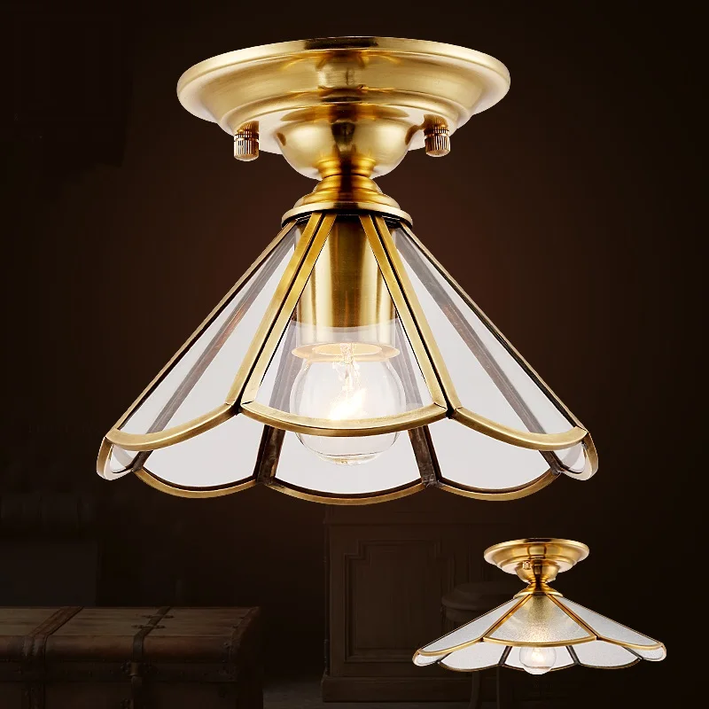 copper top copper ceiling lamp living room welding bedroom entrance entrance lighting ceiling