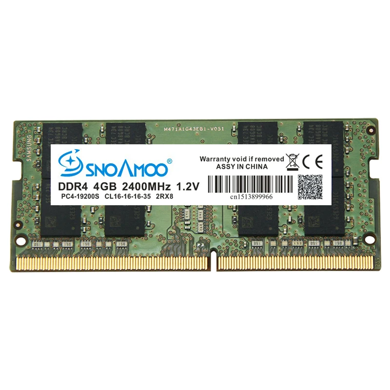  SNOAMOO Laptop Notebook DDR4 4GB 8GB 2133MHz 2400 MHz ram sodimm laptop memory support memoria ddr4