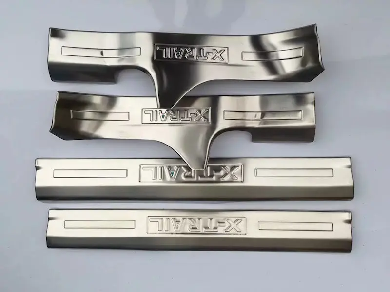 01 Interior silver Для до Nissan X-Trail T32 порога Накладка крышки Добро пожаловать педаль отделкой X Trail Нержавеющая сталь Car аксессуары для стайлинга - Цвет: 01 Interior silver