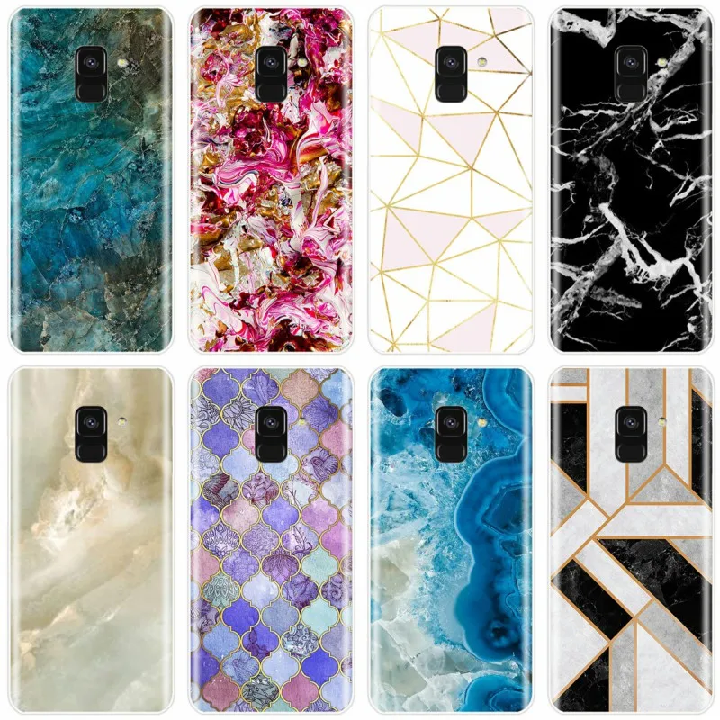 Гранитный скраб мраморный камень изображение ТПУ чехол для телефона Samsung Galaxy A5 A7