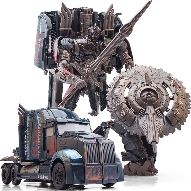 

WEI JIANG Big Size 31CM COOL Transformation G1 Movie 5 Boy Toys Anime Action Figures Alloy Metal Robot Car Model Kids Toy Gifts
