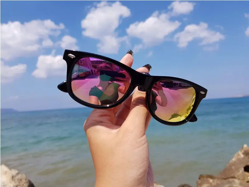WESHION солнцезащитные очки для женщин и мужчин, поляризационные ретро маленькие винтажные классические розовые брендовые солнцезащитные очки оттенков UV400 Oculos De Sol Gafas