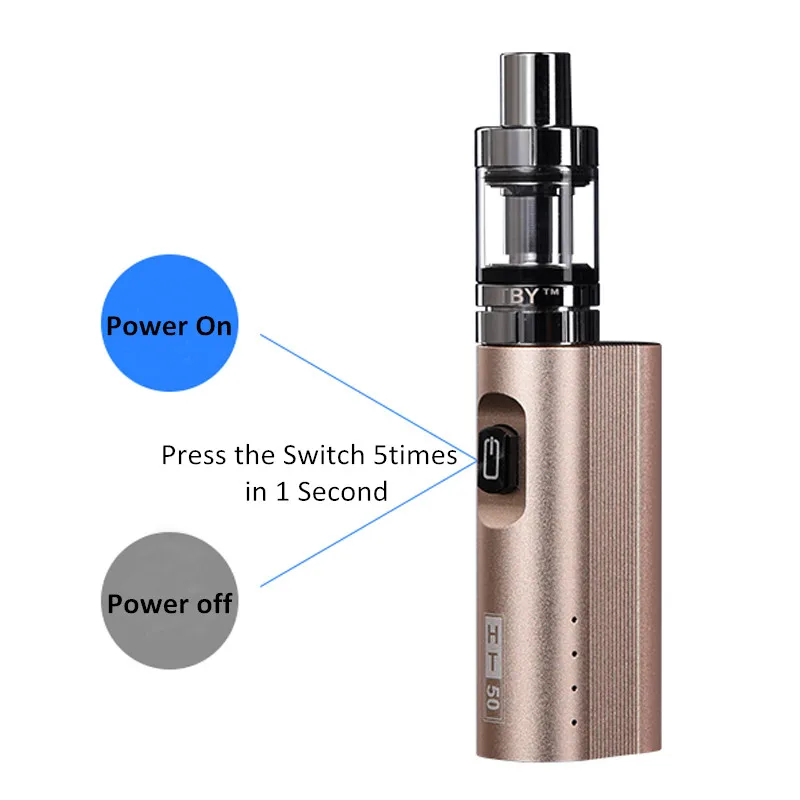 SUBTWO HT 50w коробка мод комплект испаритель 2200mah электронная сигарета 510 нить 2 0 мл