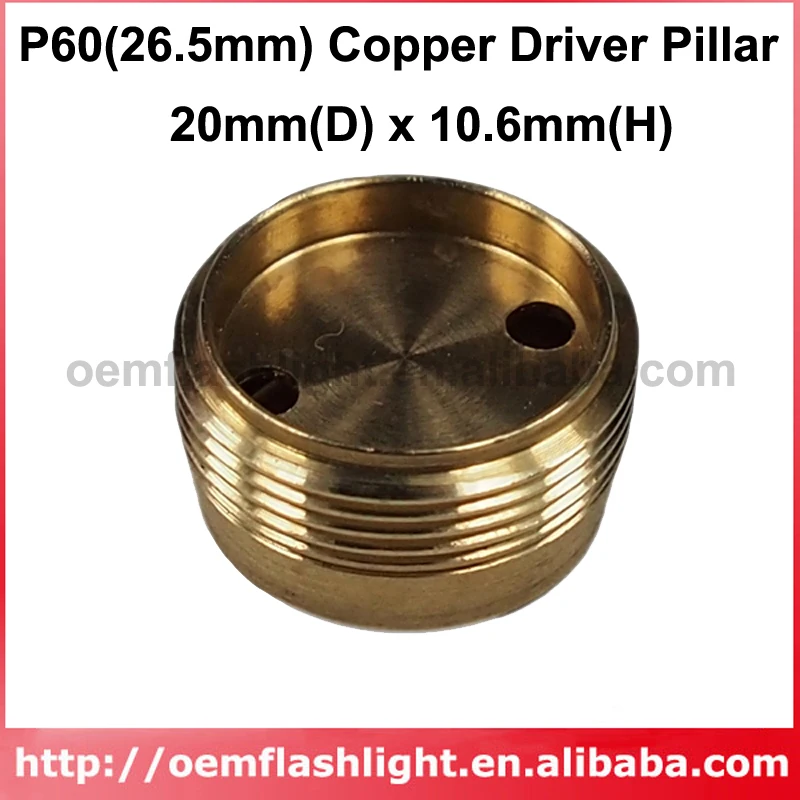 

DIY 20mm(D) x 10.6mm(H) Copper Driver Pillar Set for P60(26.5mm) Drop-in