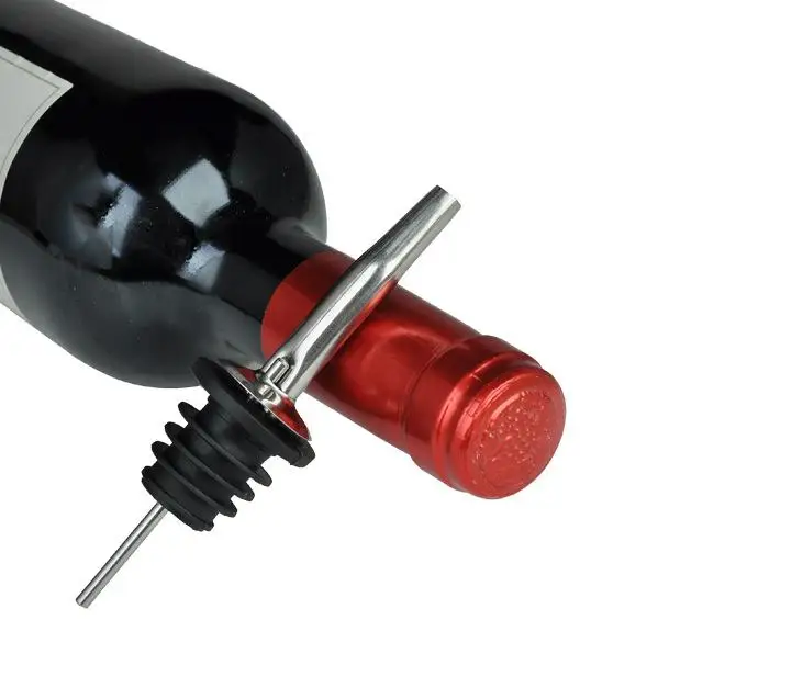 500 шт Нержавеющая сталь вина затычка для бутылок поставки бутылочный Носик Pourer SN955