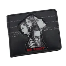 New Design 3D Touch Mr Robot Wallet Men Fashion TV Show MR ROBOT Logo Wallets Dollar Price Free Shipping