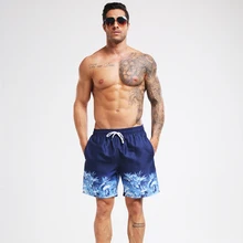 Новые мужские пляжные шорты голубая ладонь рисунок дерева sunga мужские купальники купальные костюмы плавки для плавания Бермуды Шорты Прая