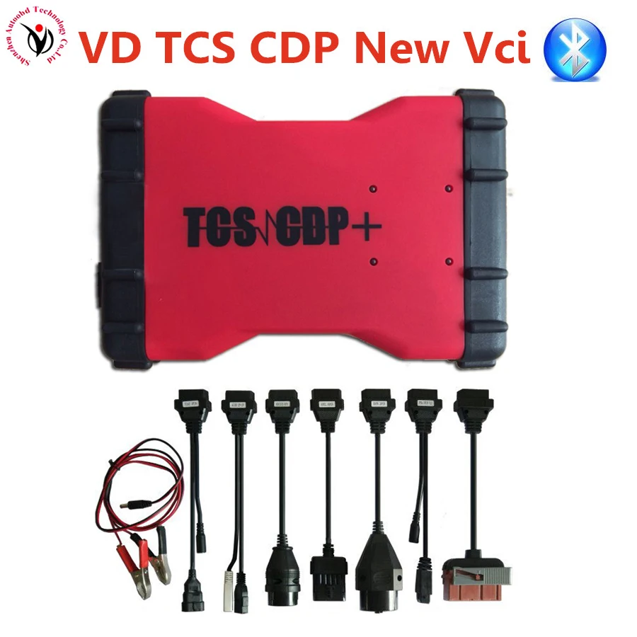 

DHL free! Latest 2015R3/2016R0 VD600 Red VD TCS CDP plus Bluetooth+with Full sets 8 pcs car cables OBD OBD2 Diagnostic Tool