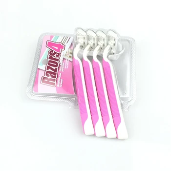 

Drop shipping High quality Face care Three layer stainless steel blade shaving razor blade for Hair removal shaving 4Pcs/Pack