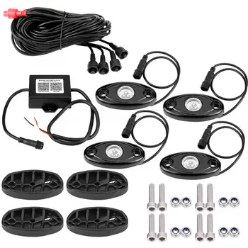 

1 Set Phone Control RGB LED Car Under Underbody Car Neon Light Chassis Atmosphere Lamp Cuto Accessorie