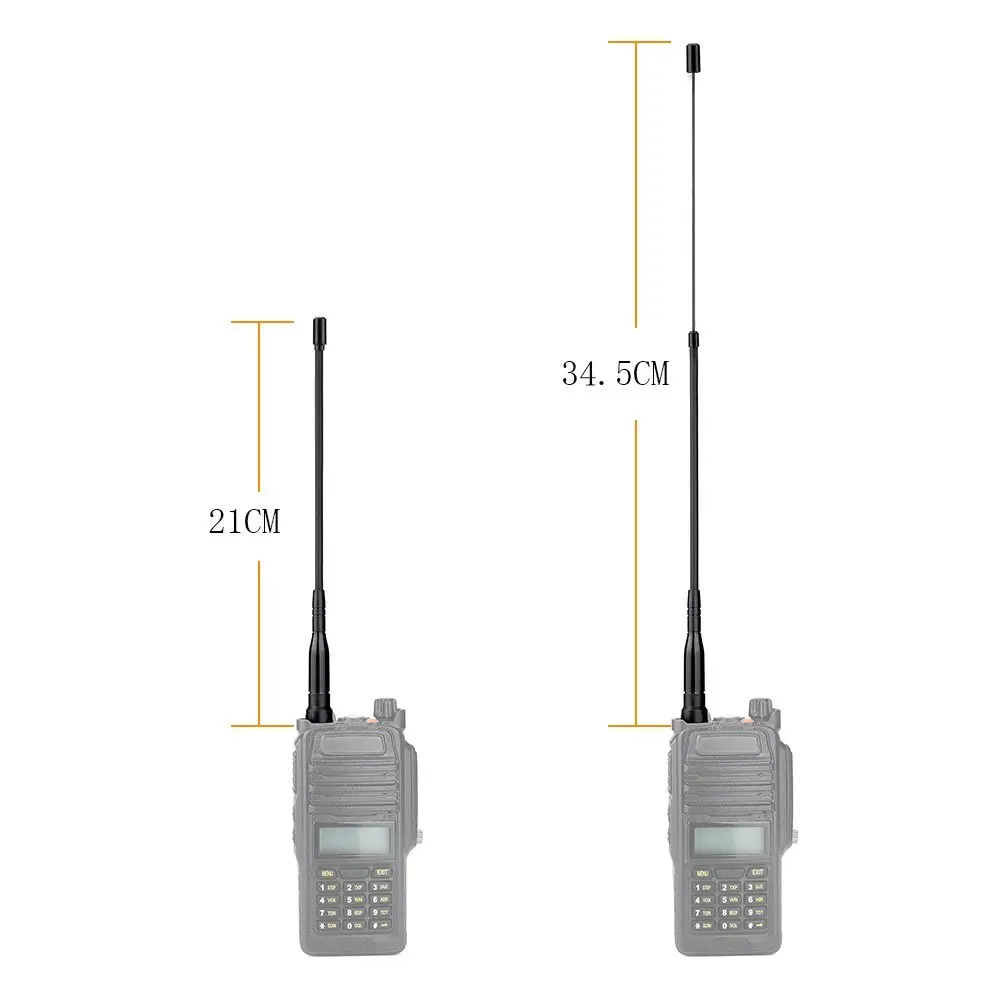 Mr-778 sma-женский высокого усиления Телевизионные антенны выдвижной растяжение антенна двухдиапазонная для Baofeng Kenwood HYT Handheld двухстороннее