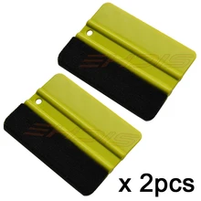 EHDIS 2 шт Пластиковые скребок из плотной ткани виниловый очищающий скребок Инструменты для ухода Автомобильная наклейка обертывание инструмент настенная бумага пузырьковый скребок A38F