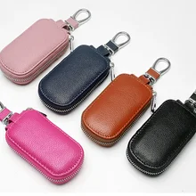 JudyFashion Мягкая Натуральная Воловья кожа ручной работы первый слой воловья кожа унисекс маленький брелок сумка автомобильный брелок