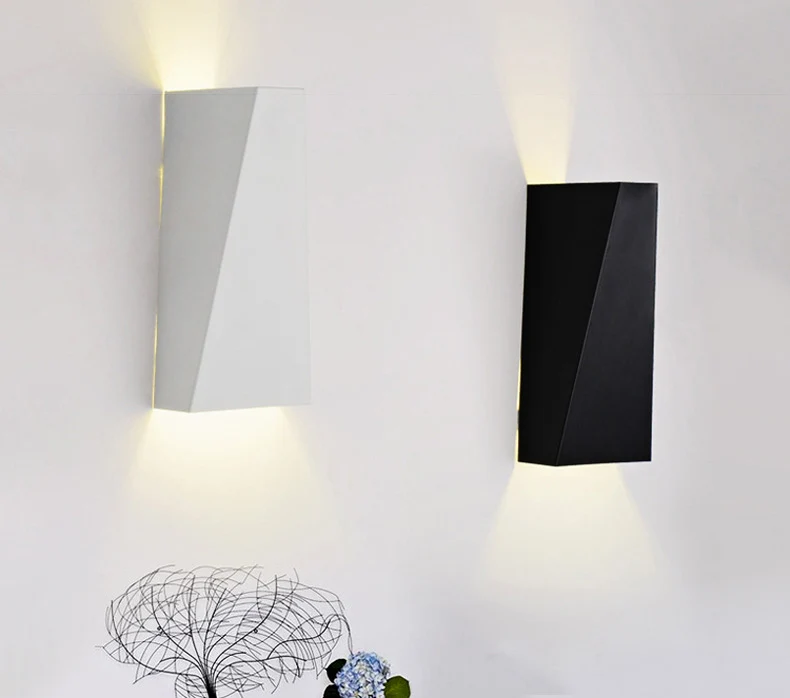 Led outdoor wall lamp Surface Mounted Outdoor Cube Led wall light,White/Black up and down wall ...