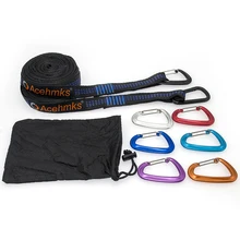 Super Strong Hammock Strap Aluminium Hanging Hammock Belt Acehmks for Camping Traveling Portable Hanging Tree Rope