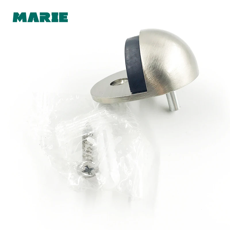 DS004 zinc alloy Door Stopper Holder Toilet Glass Door Hidden Doorstop Furniture Hardware