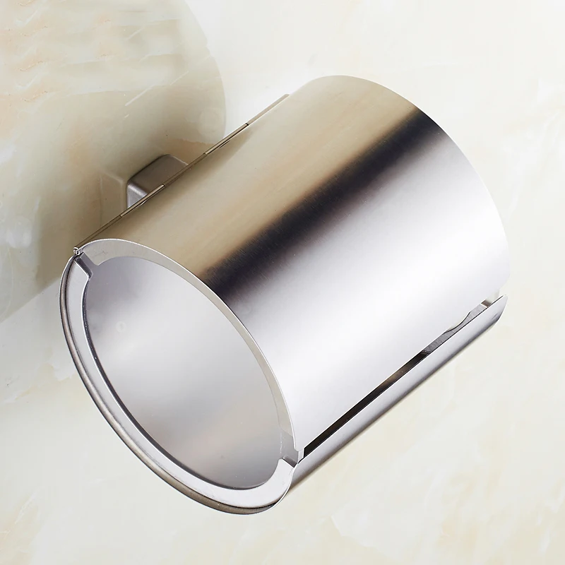 Твердый 304 Нержавеющая сталь Матовый никелевый держатель туалетной бумаги держатель рулона туалетной бумаги SU858