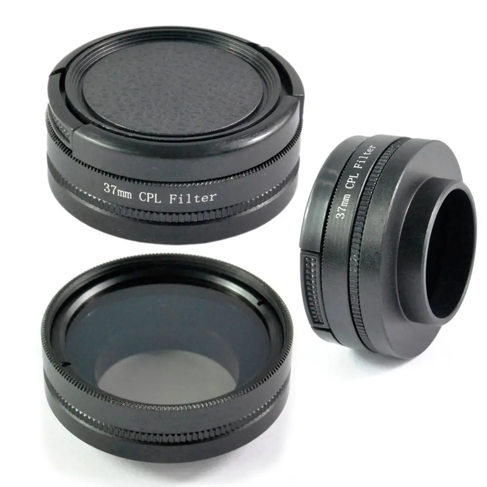 

37mm CPL + UV Filter Kits 2 in 1 Lens Protector + gopro Adapter Ring For GoPro HD Hero 3 3+ 4
