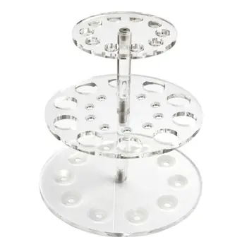 

20 Hole Acrylic Makeup Cosmetic Air Drying Brush Holder Dryer Rack Organizer Holder