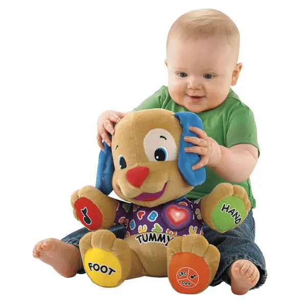 Low price! Fisher Dog Toys Baby Musical Plush Electronic Toys Dog