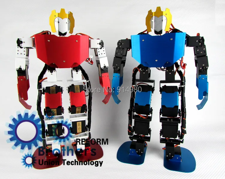 

New 17 degrees of freedom humanoid robot SAIBOV6 teaching and research biped robot platform model (no electronic control system)