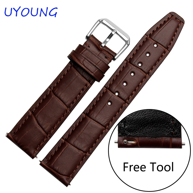 Quality Leather Band For Watch 20mm 22mm For moto 360 2nd Replace Strap