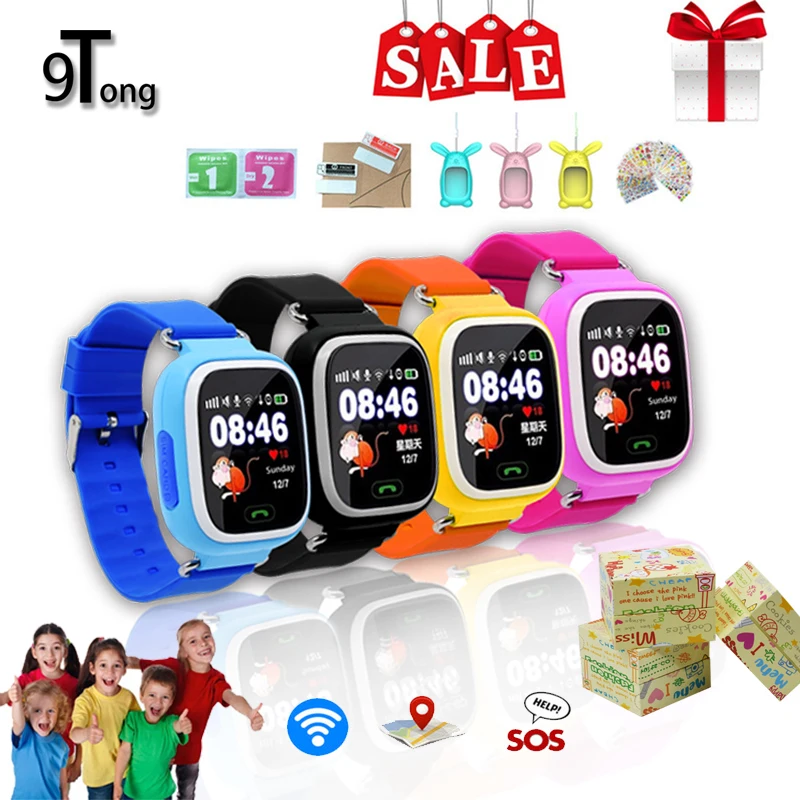

9Tong Q90 GPS Smart Watch Smartwatch For Children WIFI GPS LBS Positioning Tracking Anti-lost Watch SOS Call Kids Watches PK Q50