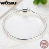 WOSTU Luxury Original 100% 925 Sterling Silver Snake Chain Bracelet Bangle for Women Authentic Charm Jewelry Pulseira Gift ► Photo 2/6