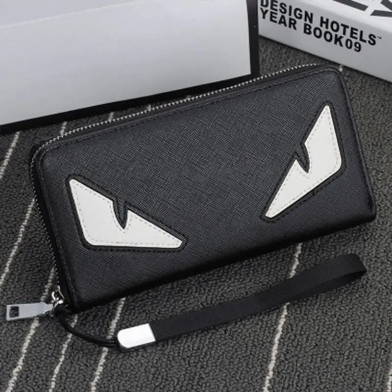 

Women Men Magic Eyes Long Wallet 2 Fold High-capacity Zipper Female Male Fashion Standard Purse Men Card Holder Clutch Wallets