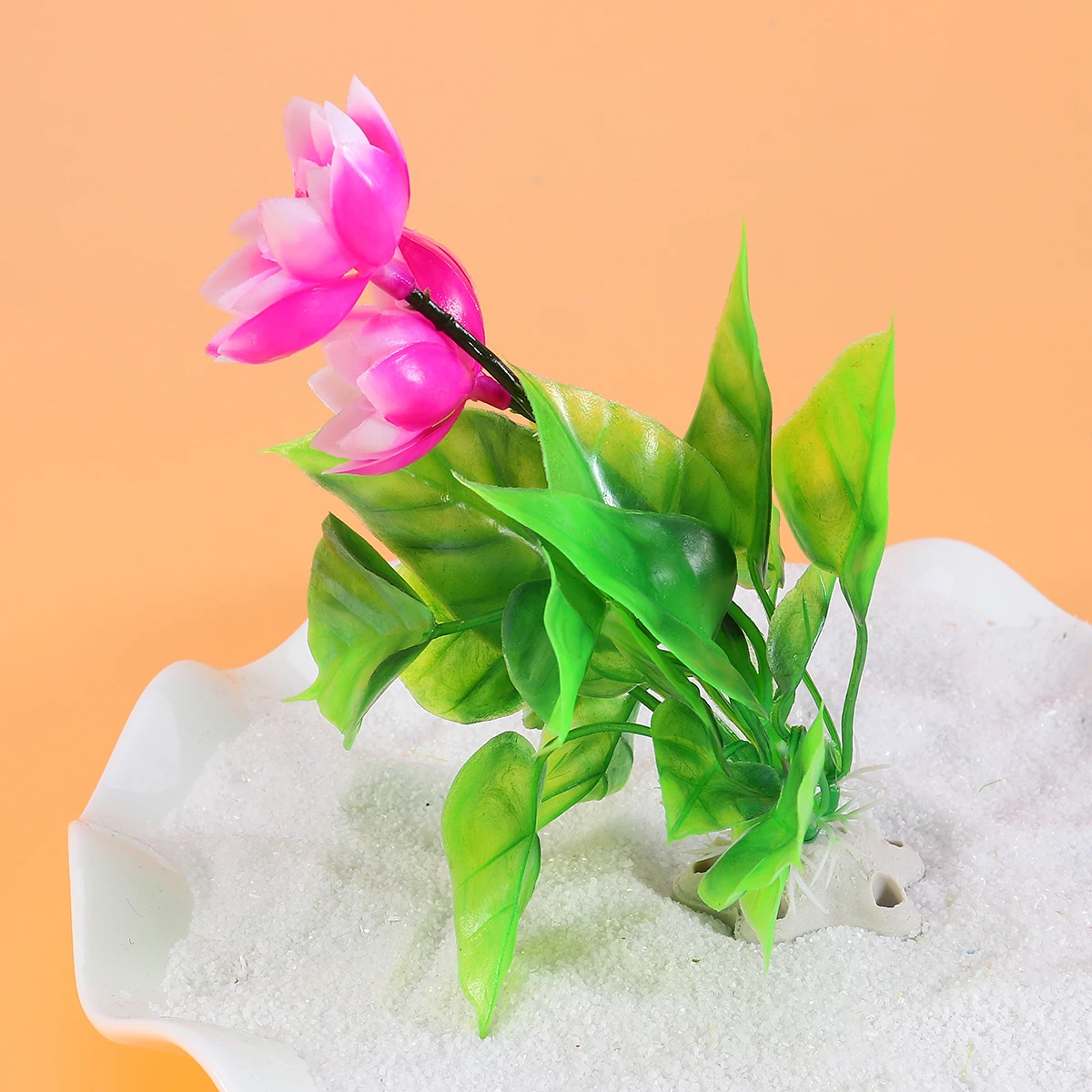 1 шт. водная трава реалистичный цветок лотоса живой искусственный трава растения для домашнего сада аквариумные растения Украшение аквариума