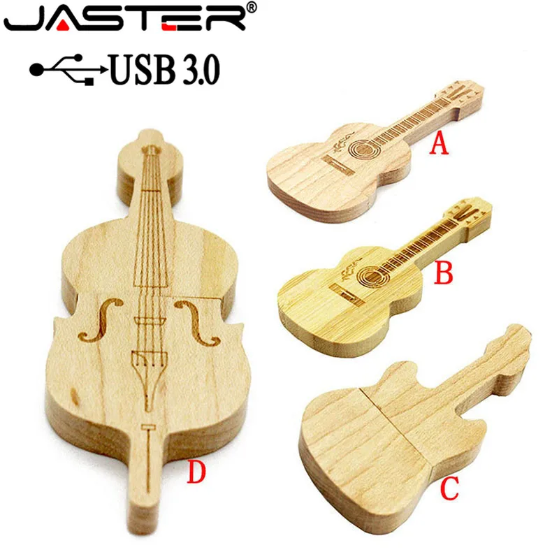

JASTER USB 3.0 wooden Guitars usb flash drive Cello pendrive 8gb 16gb 32gb music memory stick pendriver u disk thumb drive
